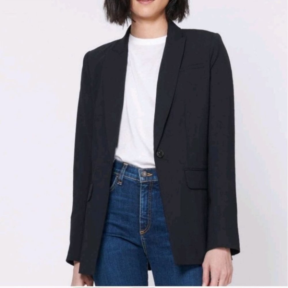 NWT! VERONICA BEARD LONG & LEAN Houndstooth DICKEY JACKET Size 8 - Picture 12 of 16